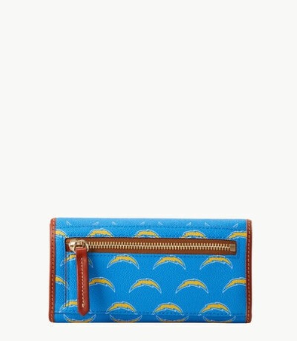 AZURE Dooney And Bourke NFL Chargers Continental Women's Clutch Bag | 87UCDVGWQ