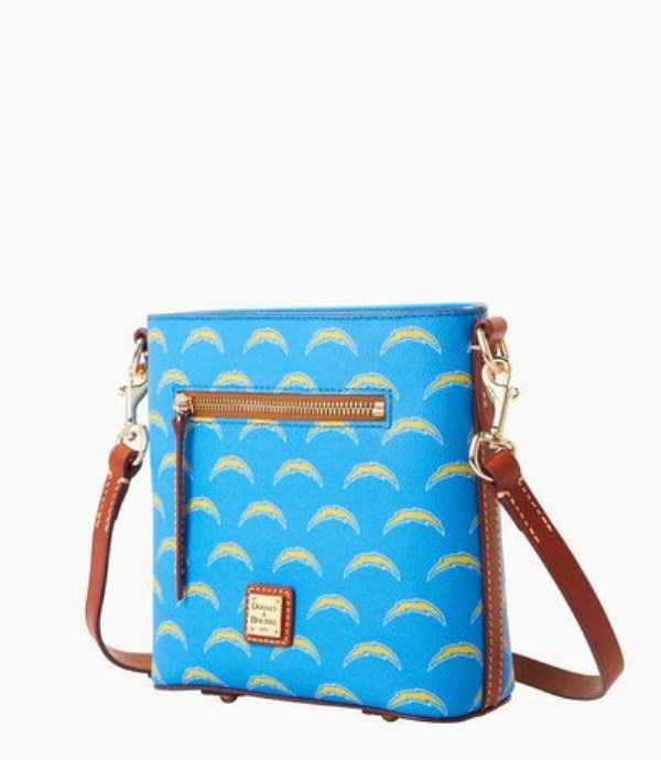 AZURE Dooney And Bourke NFL Chargers Small Zip Women's Crossbody Bags | 07TFNUBWC