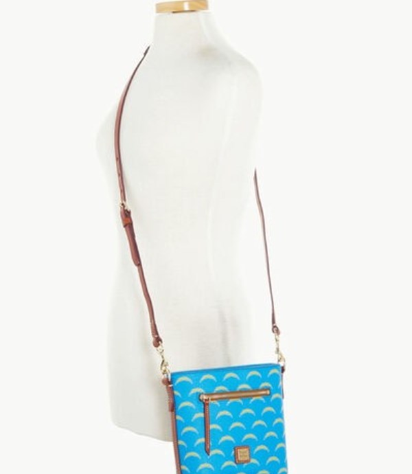 AZURE Dooney And Bourke NFL Chargers Small Zip Women's Crossbody Bags | 07TFNUBWC