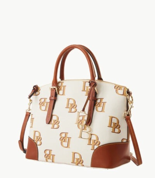 Beige Dooney And Bourke Monogram Domed Women's Satchel Bags | 31VWXRBIP