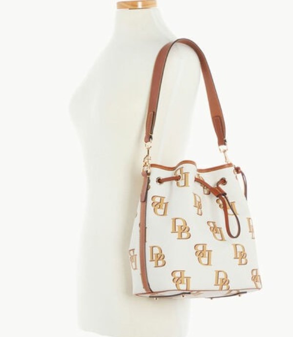 Beige Dooney And Bourke Monogram Women's Shoulder Bags | 28DTECGZS