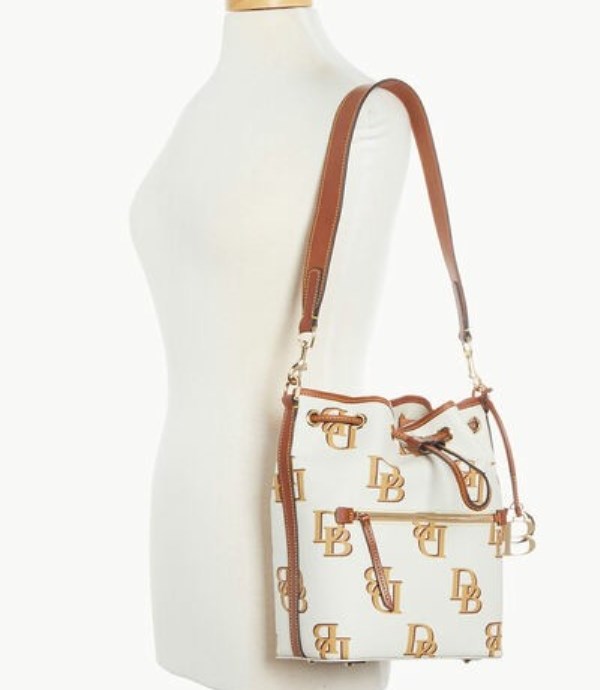 Beige Dooney And Bourke Monogram Women's Shoulder Bags | 90QCJKAMN