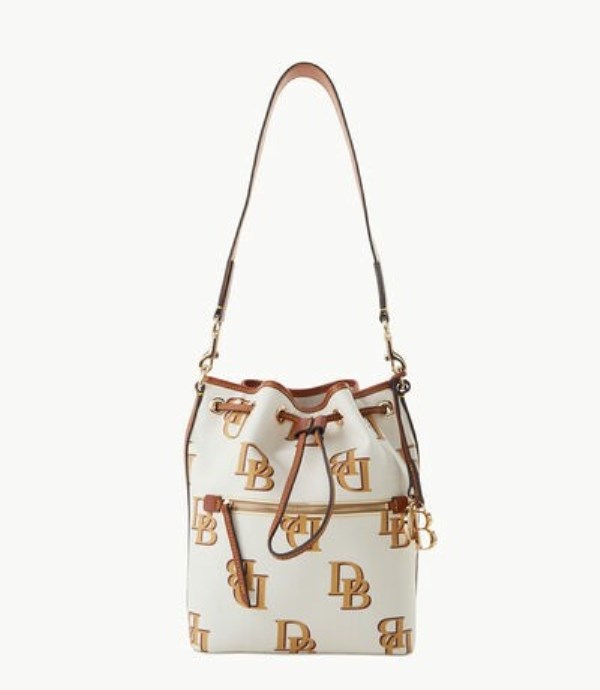 Beige Dooney And Bourke Monogram Women\'s Shoulder Bags | 90QCJKAMN