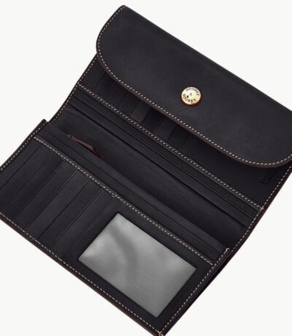 Black Dooney And Bourke Alto Slim Continental Women's Clutch Bag | 71AWJPECX