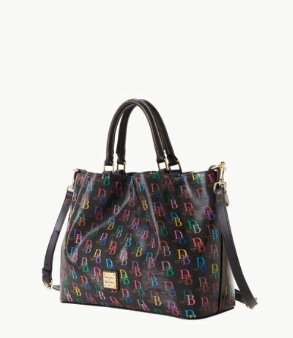 Black Dooney And Bourke DB75 Multi Brenna Women's Satchel Bags | 20JMGVXAN