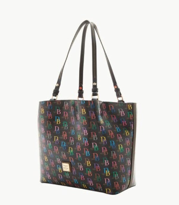 Black Dooney And Bourke DB75 Multi Flynn Women's Tote Bags | 76PJHSTCM