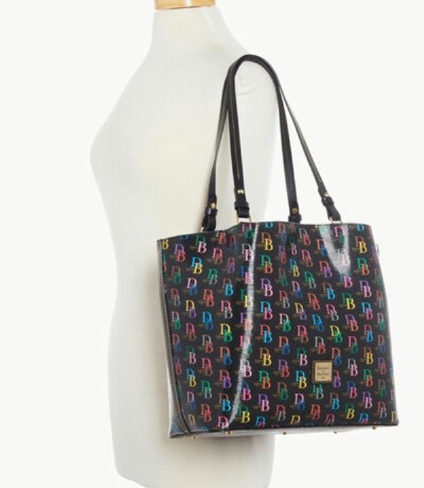 Black Dooney And Bourke DB75 Multi Flynn Women's Tote Bags | 76PJHSTCM