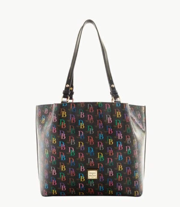 Black Dooney And Bourke DB75 Multi Flynn Women\'s Tote Bags | 76PJHSTCM