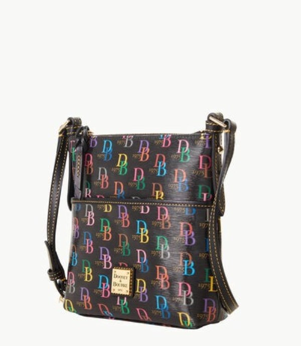 Black Dooney And Bourke DB75 Multi Letter Carrier Women's Crossbody Bags | 92EPFZGUB