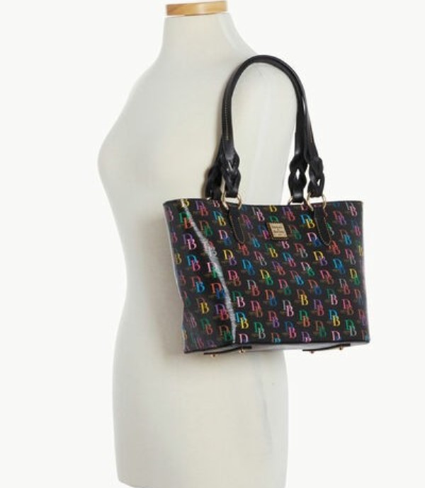 Black Dooney And Bourke DB75 Multi Small Nelly Women's Tote Bags | 56DBCEFAH