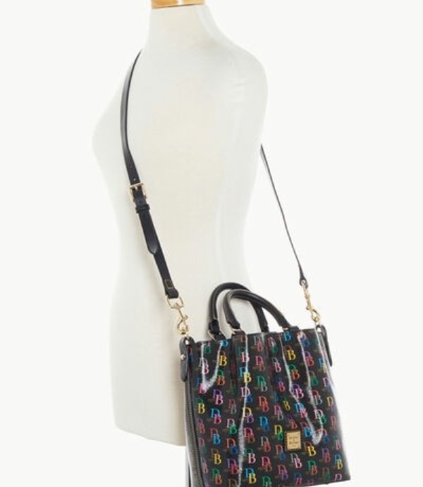 Black Dooney And Bourke DB75 Multi Small Barlow Women's Satchel Bags | 93YSGRXKW