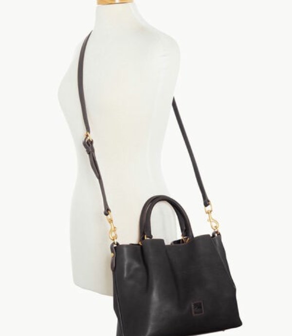 Black Dooney And Bourke Florentine Barlow Women's Satchel Bags | 94OVDGTJK