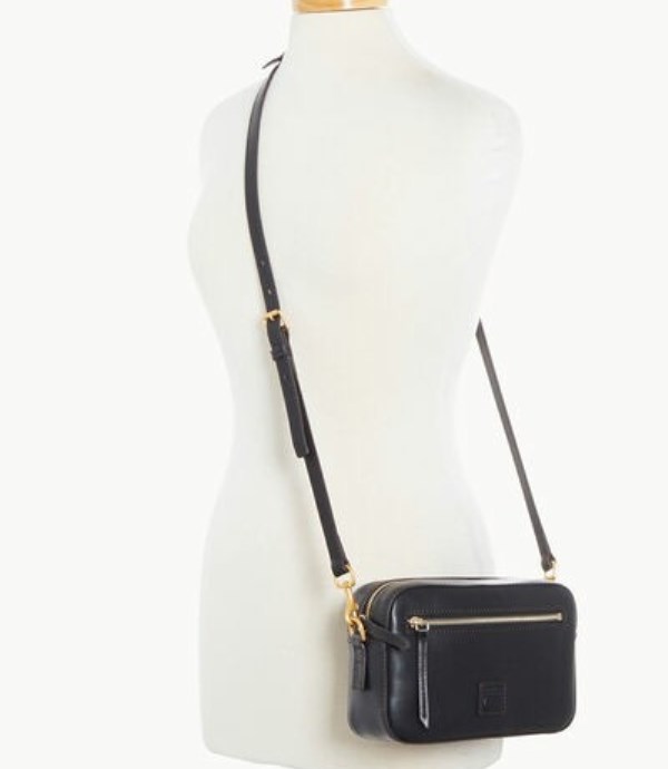 Black Dooney And Bourke Florentine Camera Zip Women's Crossbody Bags | 06CXDRKTV