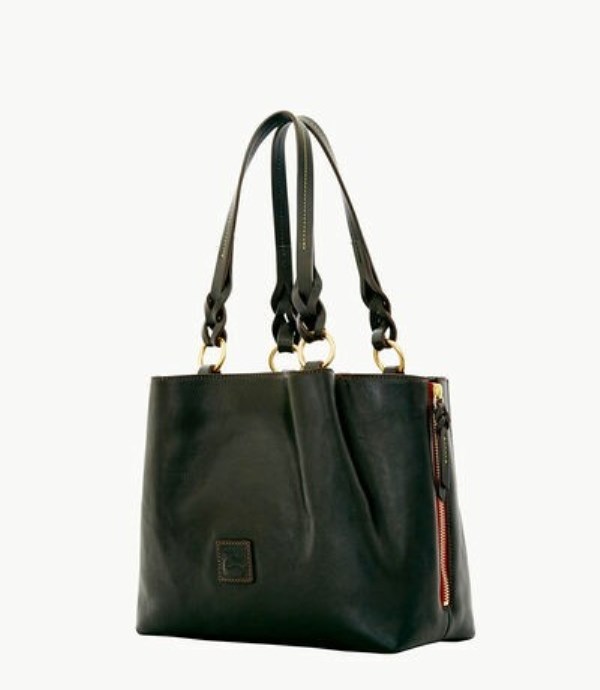 Black Dooney And Bourke Florentine Large Zip Barlow Women's Tote Bags | 13RFKYBQZ