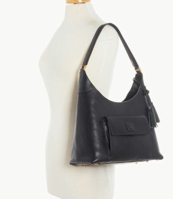 Black Dooney And Bourke Florentine Women's Hobo Bag | 49JGDQBXW