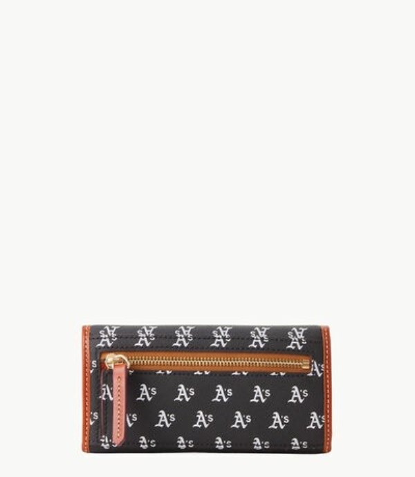 Black Dooney And Bourke MLB Athletics Continental Women's Clutch Bag | 93NTZJSEH