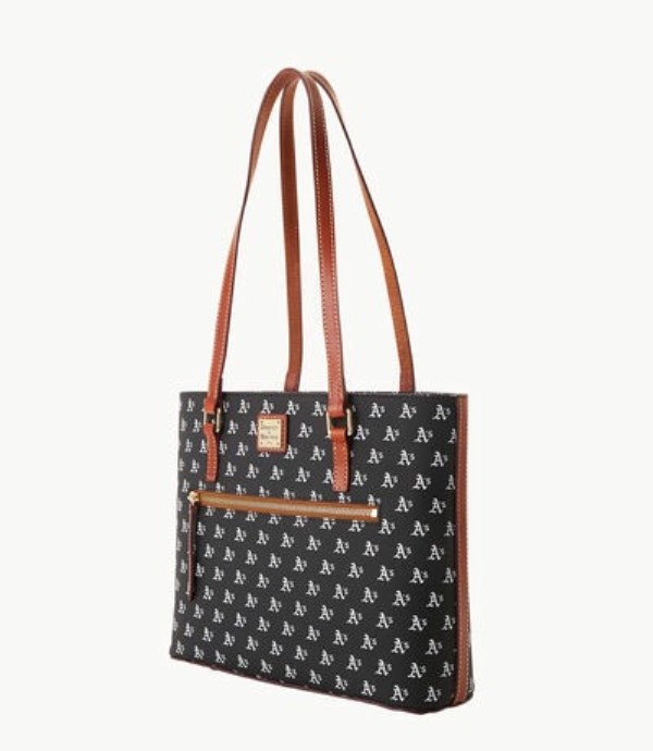 Black Dooney And Bourke MLB Athletics Women's Shopper Bag | 62ANXTMVJ