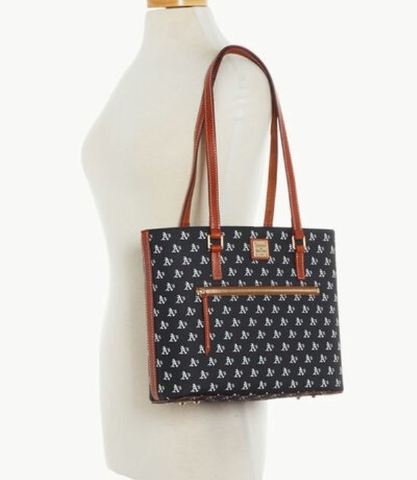 Black Dooney And Bourke MLB Athletics Women's Shopper Bag | 62ANXTMVJ