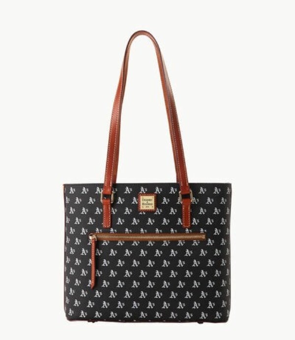 Black Dooney And Bourke MLB Athletics Women\'s Shopper Bag | 62ANXTMVJ