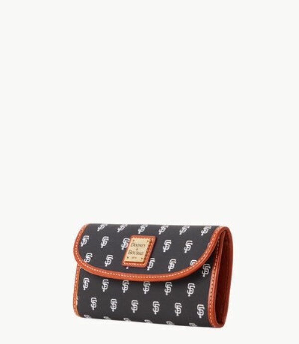 Black Dooney And Bourke MLB Giants Continental Women's Clutch Bag | 09GZQNIEY