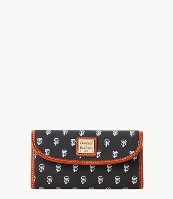 Black Dooney And Bourke MLB Giants Continental Women\'s Clutch Bag | 09GZQNIEY