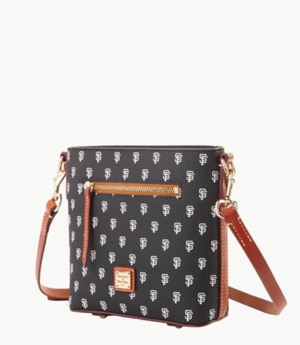 Black Dooney And Bourke MLB Giants Small Zip Women's Crossbody Bags | 15LEIGXMH