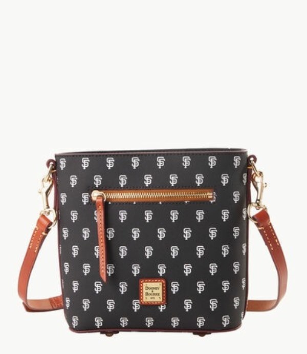 Black Dooney And Bourke MLB Giants Small Zip Women\'s Crossbody Bags | 15LEIGXMH