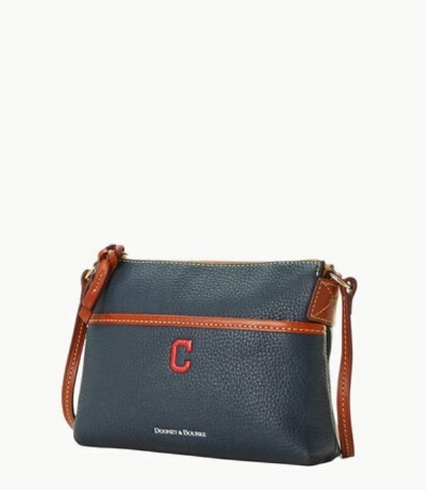 Black Dooney And Bourke MLB Indians Ginger Women's Crossbody Bags | 68MXQFHNE