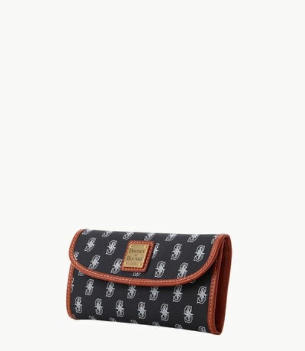 Black Dooney And Bourke MLB Mariners Continental Women's Clutch Bag | 94GTQSVUN