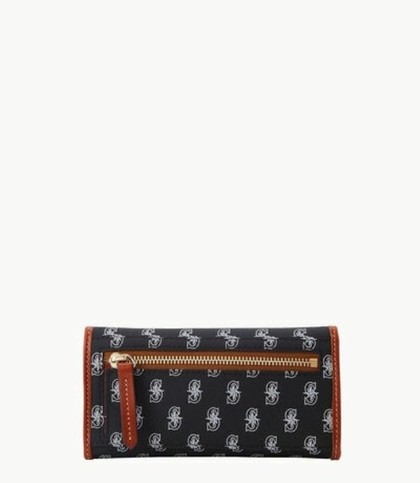 Black Dooney And Bourke MLB Mariners Continental Women's Clutch Bag | 94GTQSVUN