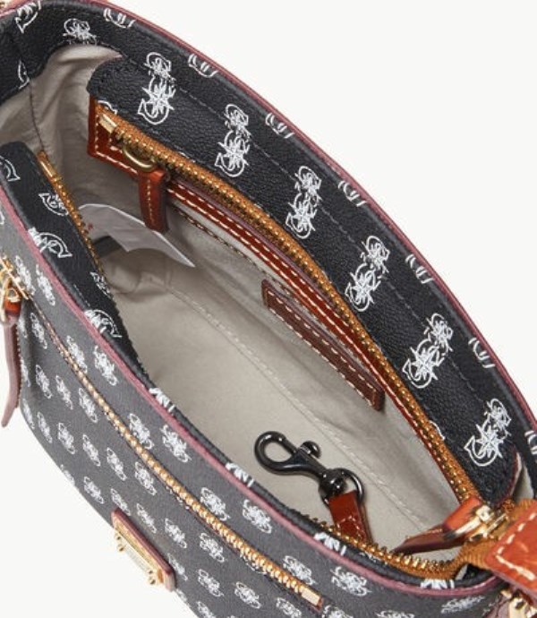 Black Dooney And Bourke MLB Mariners Small Zip Women's Crossbody Bags | 52MKQPJUT