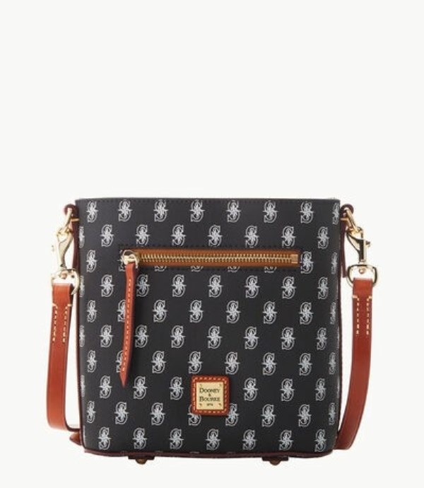 Black Dooney And Bourke MLB Mariners Small Zip Women\'s Crossbody Bags | 52MKQPJUT