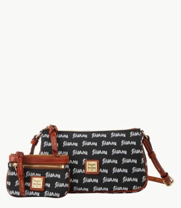 Black Dooney And Bourke MLB Marlins Lexi Women\'s Crossbody Bags | 54UJASVBQ