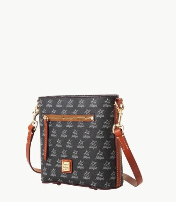 Black Dooney And Bourke MLB Marlins Small Zip Women's Crossbody Bags | 80REXPDTH