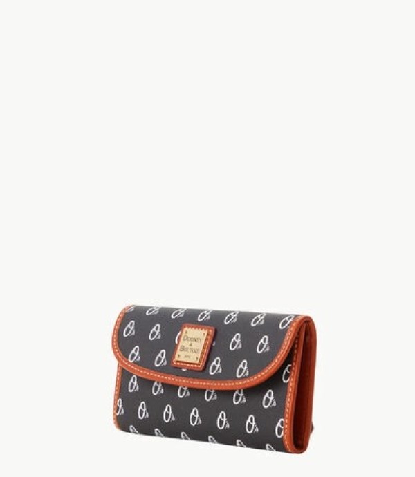 Black Dooney And Bourke MLB Orioles Continental Women's Clutch Bag | 95KVCXNAU