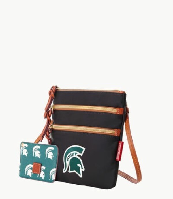 Black Dooney And Bourke NCAA Michigan State Women's Crossbody Bags | 65XIVBSFM