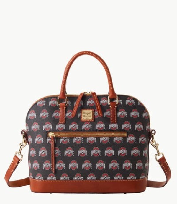 Black Dooney And Bourke NCAA Ohio State Domed Zip Women\'s Satchel Bags | 01NGREUFZ