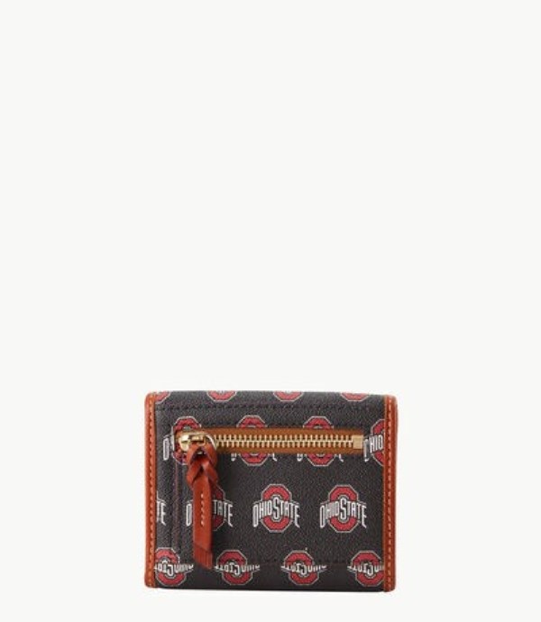 Black Dooney And Bourke NCAA Ohio State Flap Credit Women's Wallets | 21MYQUJWF