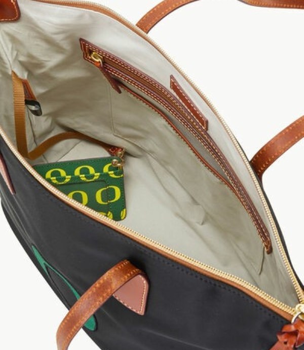 Black Dooney And Bourke NCAA Oregon Top Zip Women's Tote Bags | 40NXKRHAP