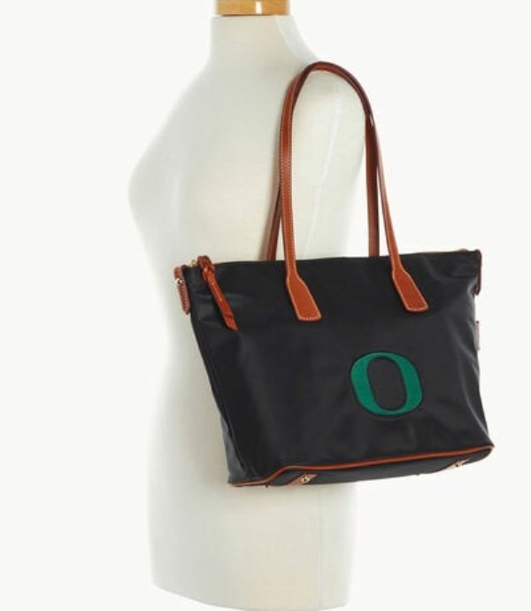 Black Dooney And Bourke NCAA Oregon Top Zip Women's Tote Bags | 40NXKRHAP