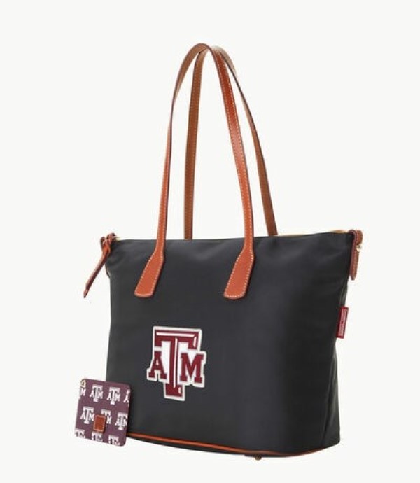 Black Dooney And Bourke NCAA Texas Achr(38)M Top Zip Women's Tote Bags | 45LDVMQFB