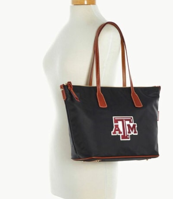 Black Dooney And Bourke NCAA Texas Achr(38)M Top Zip Women's Tote Bags | 45LDVMQFB