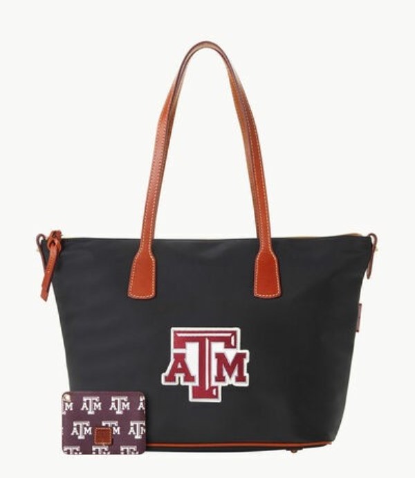 Black Dooney And Bourke NCAA Texas Achr(38)M Top Zip Women\'s Tote Bags | 45LDVMQFB