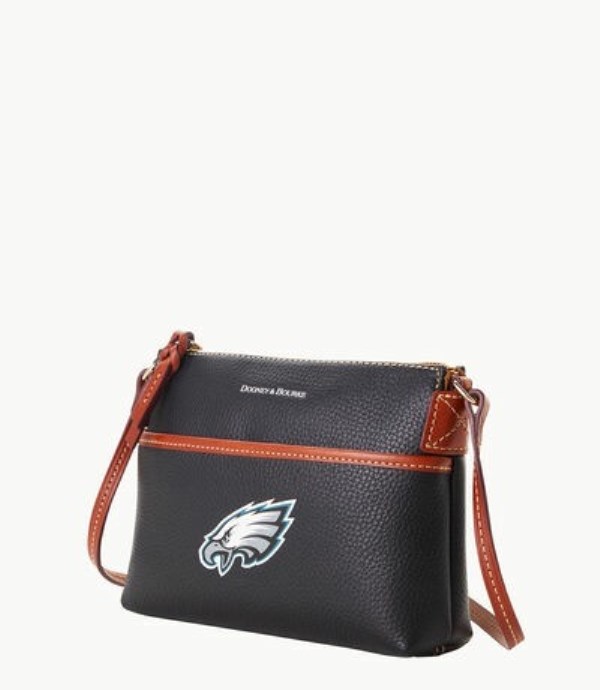 Black Dooney And Bourke NFL Eagles Ginger Women's Crossbody Bags | 48GUVEFKB