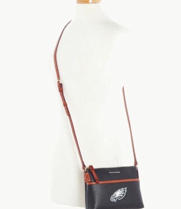 Black Dooney And Bourke NFL Eagles Ginger Women's Crossbody Bags | 48GUVEFKB