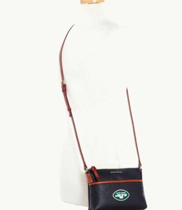 Black Dooney And Bourke NFL Jets Ginger Women's Crossbody Bags | 49NLQASJW