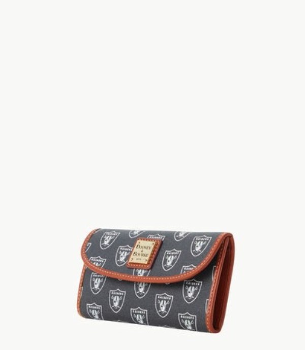 Black Dooney And Bourke NFL Raiders Cont Women's Clutch Bag | 60QCROINZ