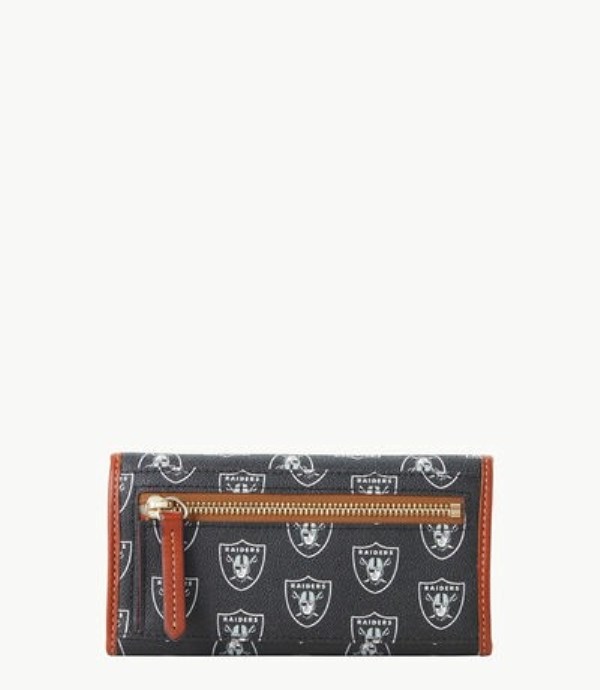 Black Dooney And Bourke NFL Raiders Cont Women's Clutch Bag | 60QCROINZ