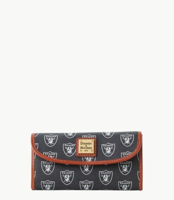 Black Dooney And Bourke NFL Raiders Cont Women\'s Clutch Bag | 60QCROINZ