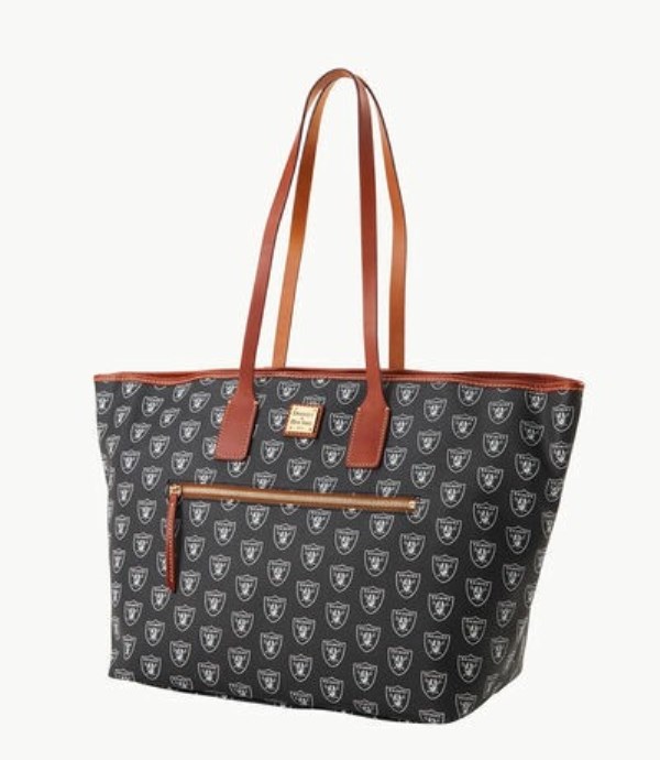 Black Dooney And Bourke NFL Raiders Large Women's Tote Bags | 29YQGWOEZ